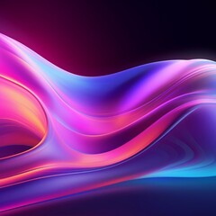 Fototapeta premium coloeful 3d glowing shiny lines effect vector background. Luminous white lines of speed. Light glowing