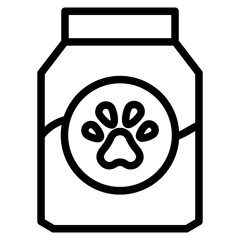 bottle dog medicine icon vector illustration