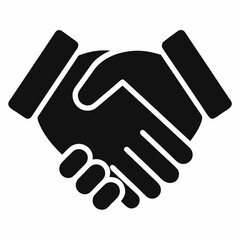 Obraz premium handshake icon vector illustration