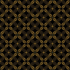 Fototapeta premium Beautiful and elegant vector Javanese ethnic batik pattern template