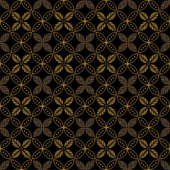Beautiful and elegant vector Javanese ethnic batik pattern template