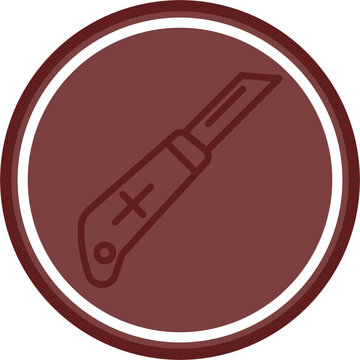 recommend clip art: Paper Cutter Vector Line Double Circle Maroon