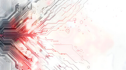 Abstract blue circuit board modern technology circuit board texture background, generative ai