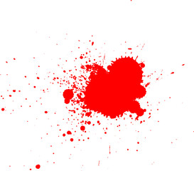 red watercolor painting splash splatter grunge graphic element