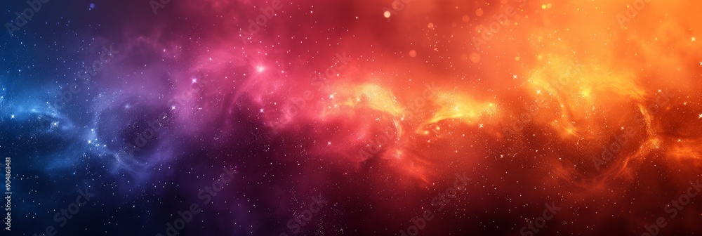 Aufkleber a stunning cosmic nebula displaying a wide array of vibrant colors in outer space