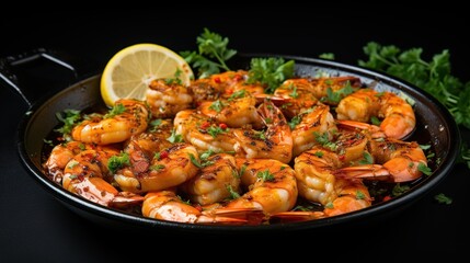 Grilled Shrimps with Lemon and Parsley