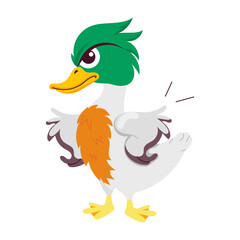 duck, duckling, quack, waterfowl, bird, creature, mascot, cartoon, character, flat, vector, sticker, 

