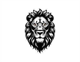 A lion head with a lion on it