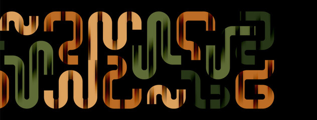 Lines, abstract letter style design background. Geometric vector Illustration For Wallpaper, Banner, Background, Card, Book Illustration, landing page