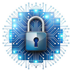cyber security on transparent background