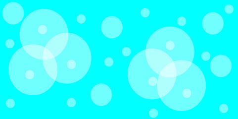 Abstract Background of minimalistic Circles in light blue Colors. Artistic Wallpaper. Modern elegant bright color geometric shape pattern design. Suit for wallpaper, poster, cover, backdrop. 
