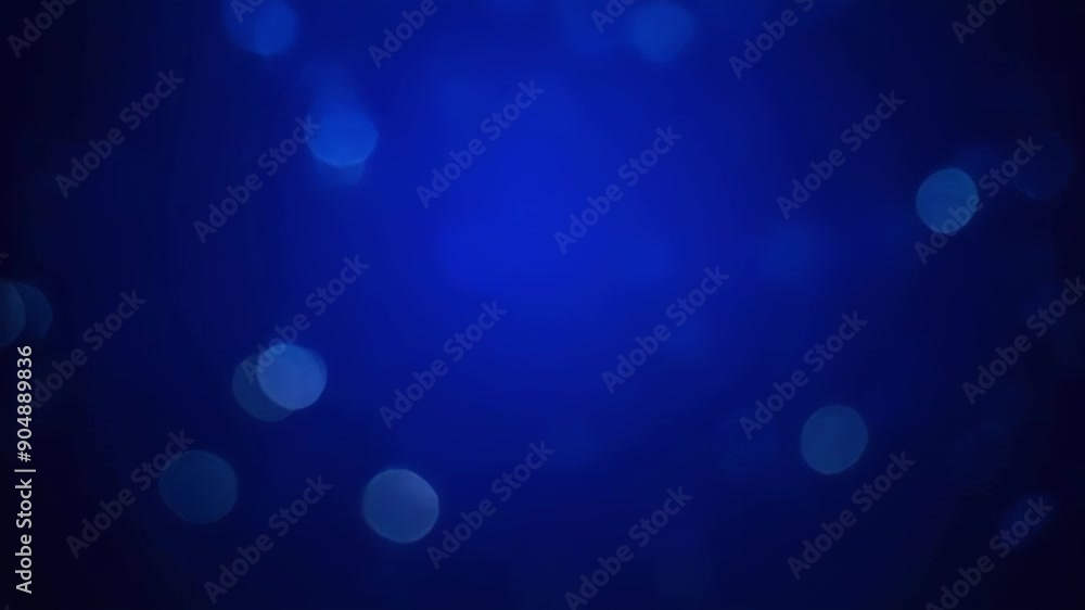 Aufkleber a captivating blue bokeh background, creating a serene and dreamy atmosphere with dynamic light effe