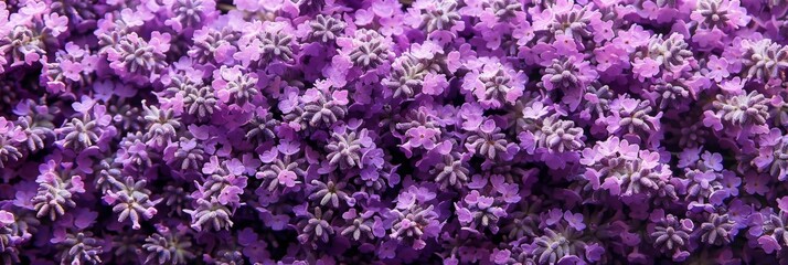Lavender flowers texture background, lavandula perfume buds pattern, petals banner, fragrance lilac blossoms