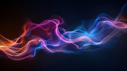 Obraz premium Abstract Swirling Light and Dark Colors