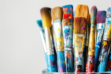 Obraz premium Various professional paint brushes