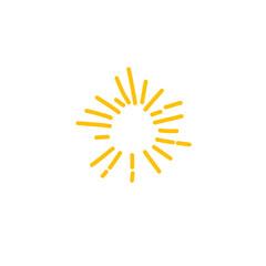 handdrawn sunburst 