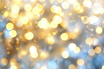 Abstract Gold Bokeh Background