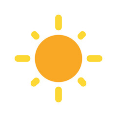 sun flat icon