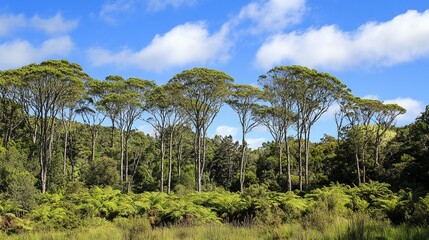Fototapeta premium Native bushland in the Bay of Plenty
