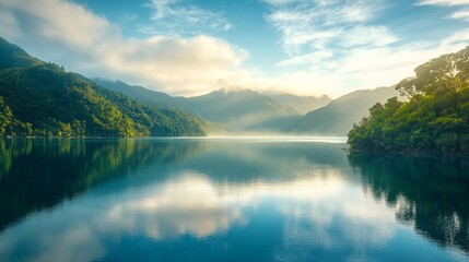 Obraz premium Serene inlets of Marlborough Sounds
