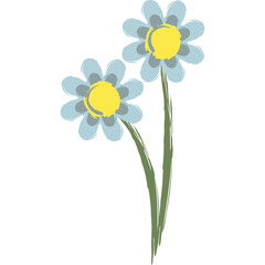 Flower Crayon Drawing