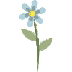 Obraz premium Flower Crayon Drawing