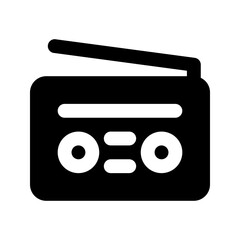 radio glyph icon