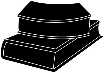 library illustration school silhouette education logo shelf icon book outline bookshelf store literacy knowledge university bookstore learn read bookcase shape college literature study for vector