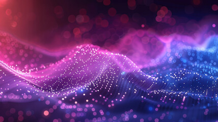 Naklejka premium Futuristic Soft Light Waves