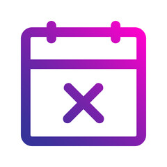 cancel booking gradient icon