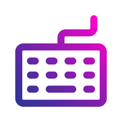 keyboard gradient icon