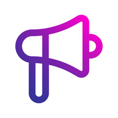 megaphone gradient icon