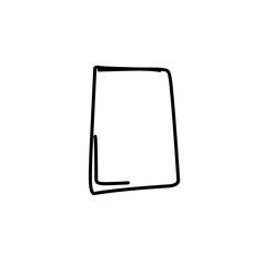handdrawn rectangle doodle 