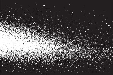 Abstract Vector Noise of Small Particles and Dust - Distressed Uneven Background Grunge Texture in Black and White