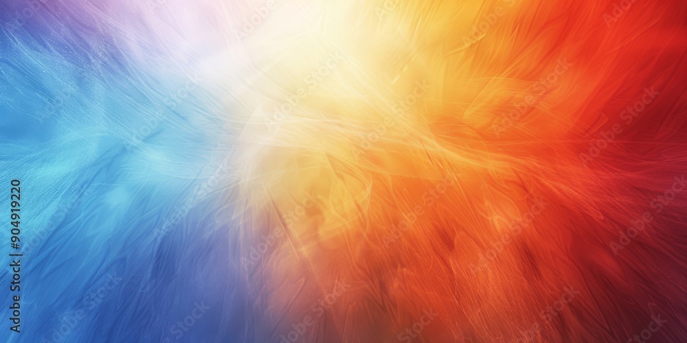 Poster the world is filled with a vibrant array of colors, transitioning gracefully from blue to red