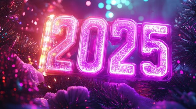 Celebrate the arrival of 2025 , joyous festivities