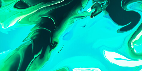 Enigmatic Elegance: Oil-Painted Liquid Art with Vibrant Translucent Colors
