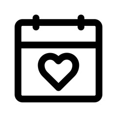 wedding date line icon