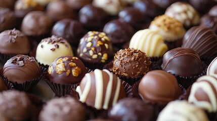 Chocolate pralines.