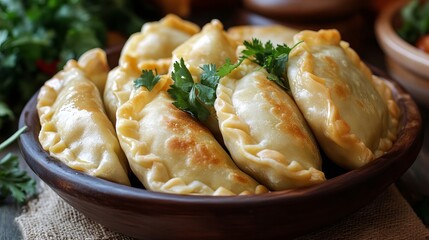 Samsa - pastries from Central Asia.