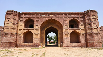 South main entrance gate of Sarai Lashkeri Khan, Ludhiana, Punjab, India.