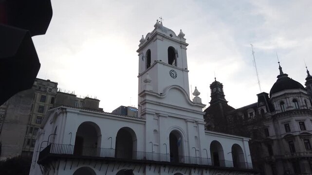 The cabildo of Buenos aires argentina panoramic of city center landmark building