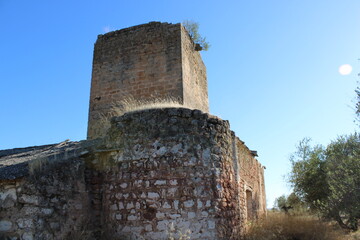 Ruins of the Castle of La Aragonesa, near Andujar, province of Jaén
