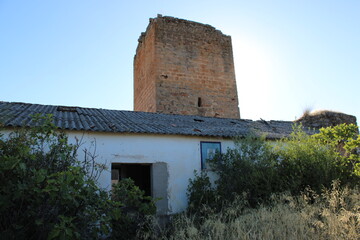 Ruins of the Castle of La Aragonesa, near Andujar, province of Jaén