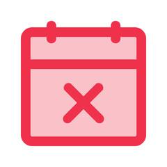Obraz premium cancel booking outline fill icon