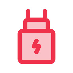 Obraz premium charger outline fill icon