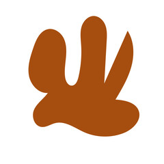 Neutral Earth Tone Abstract Shape Vectors 