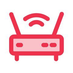 wifi router outline fill icon