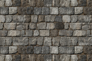 Fototapeta premium Processed collage of old street pavement surface texture. Background for banner, backdrop