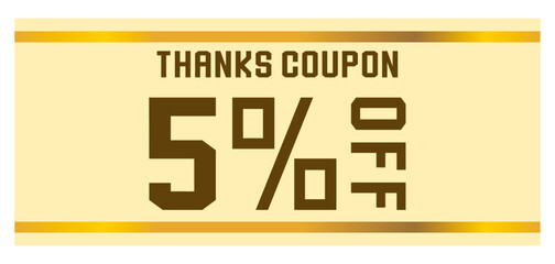 リボンをイメージしたポップなクーポンチケット